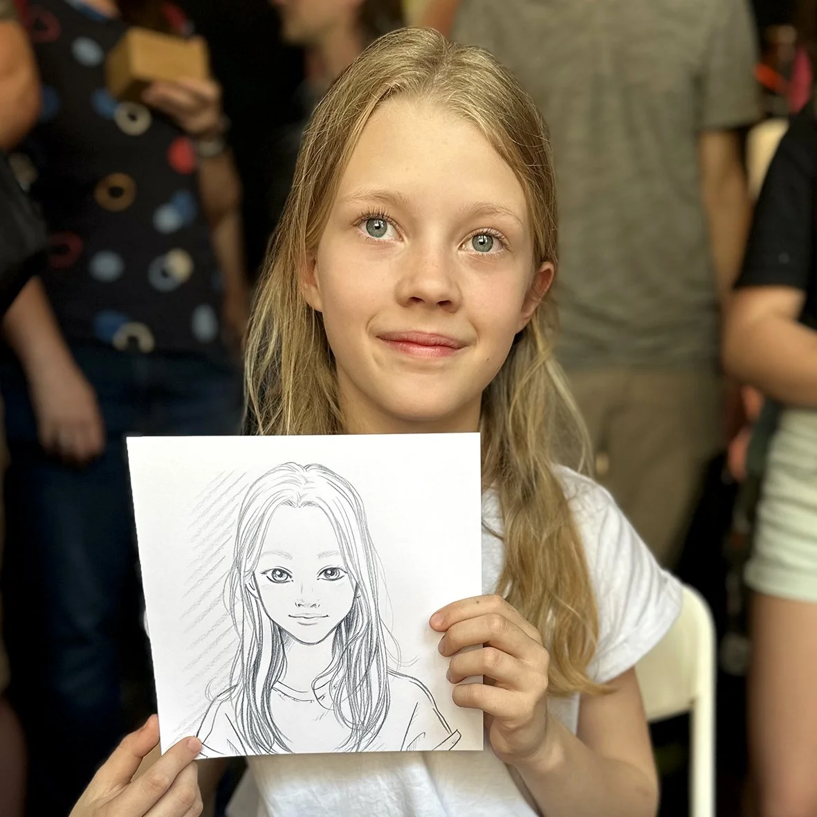 Manga Live Portraitzeichnung Christina Plaka