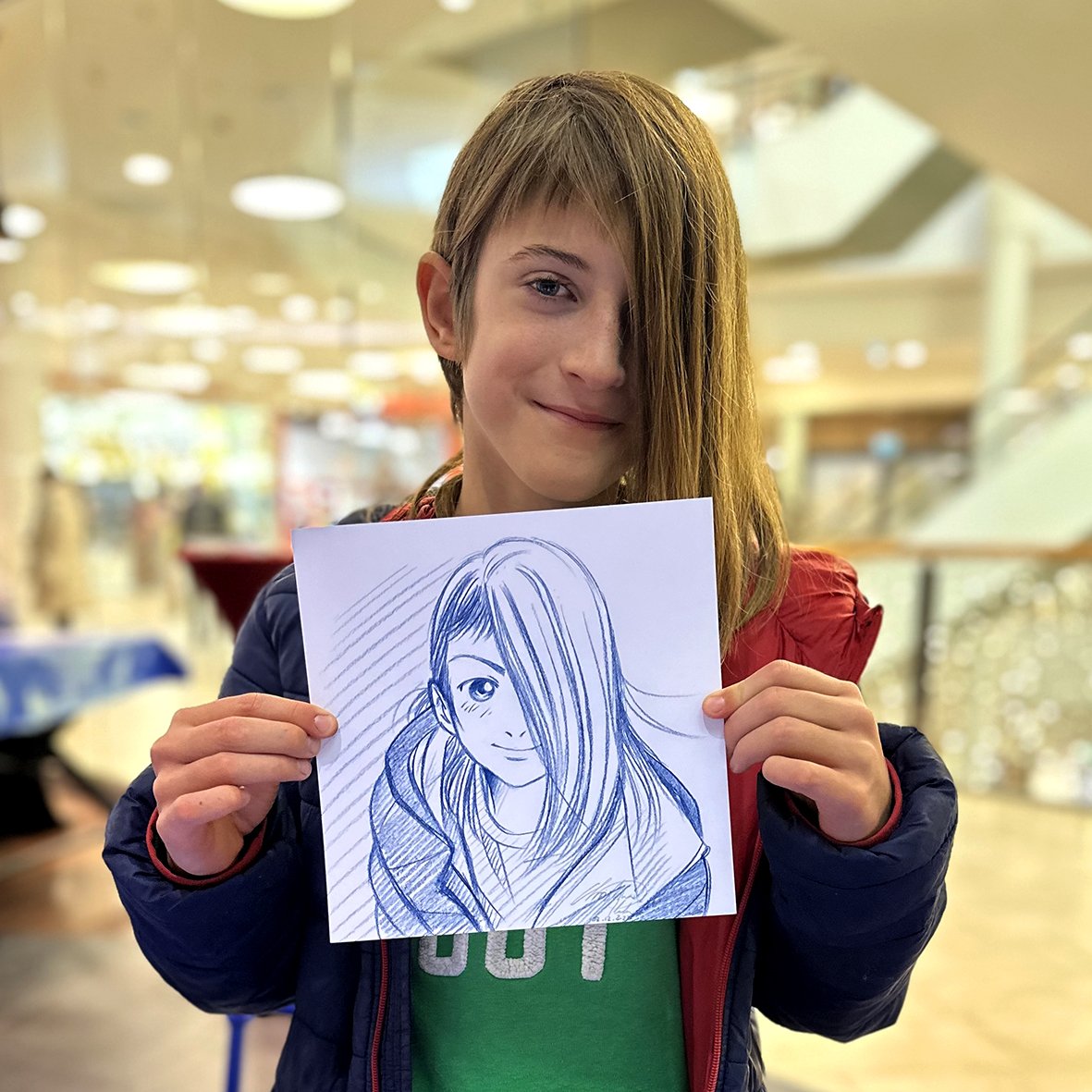 Manga Live Portraitzeichnung Christina Plaka