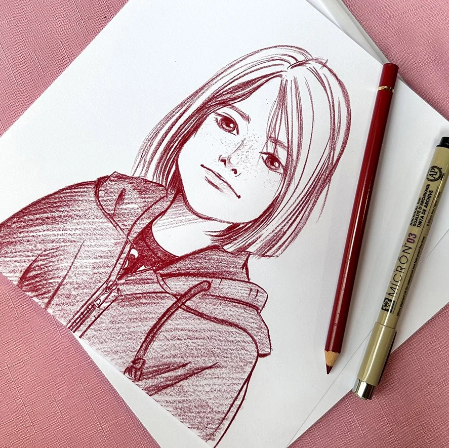 Manga Live Portraitzeichnung Christina Plaka