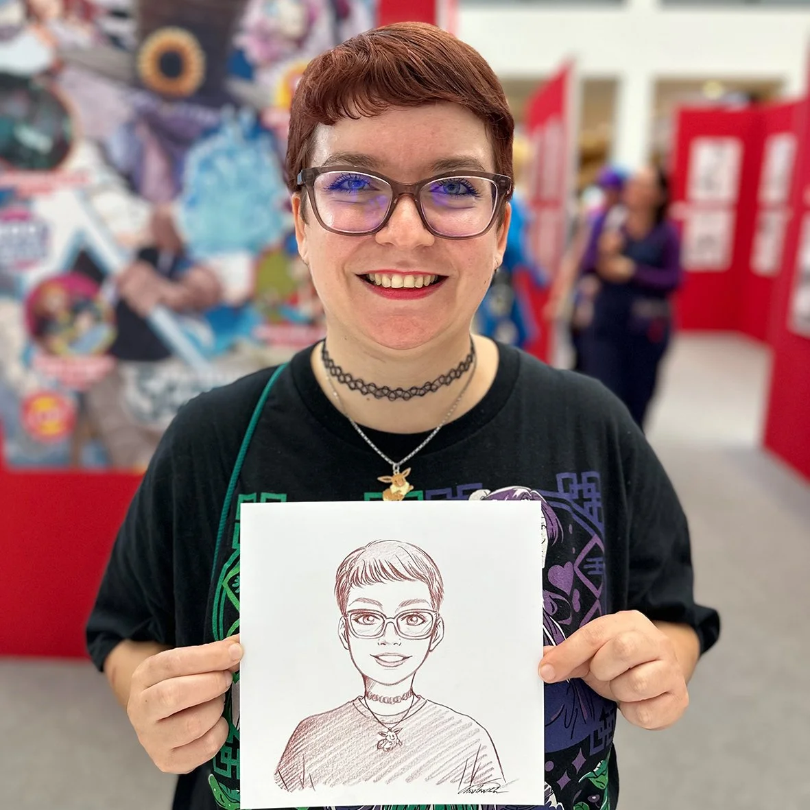 Manga Live Portraitzeichnung Christina Plaka
