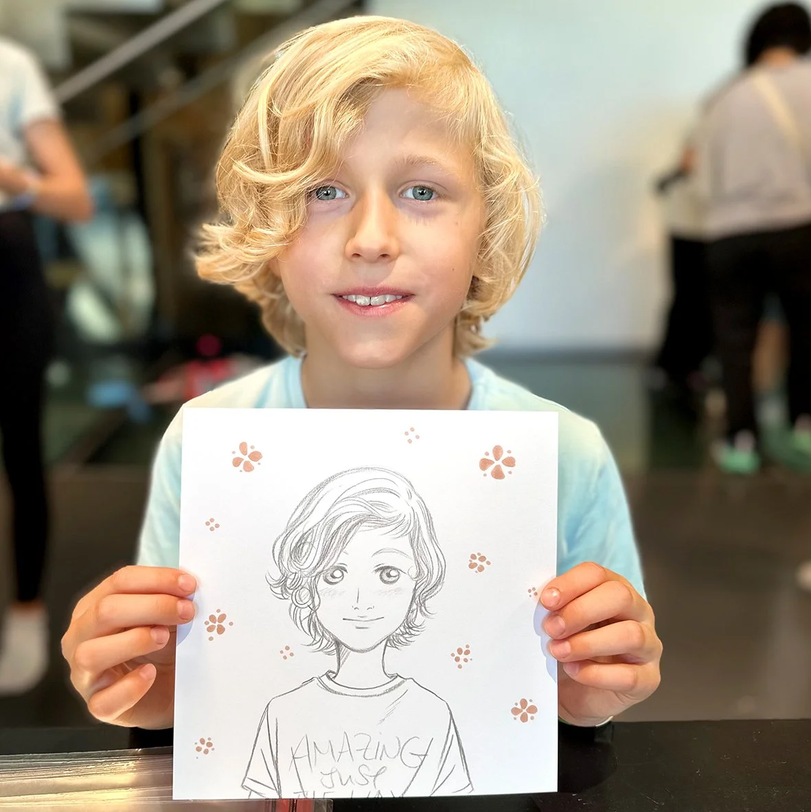 Manga Live Portraitzeichnung Christina Plaka