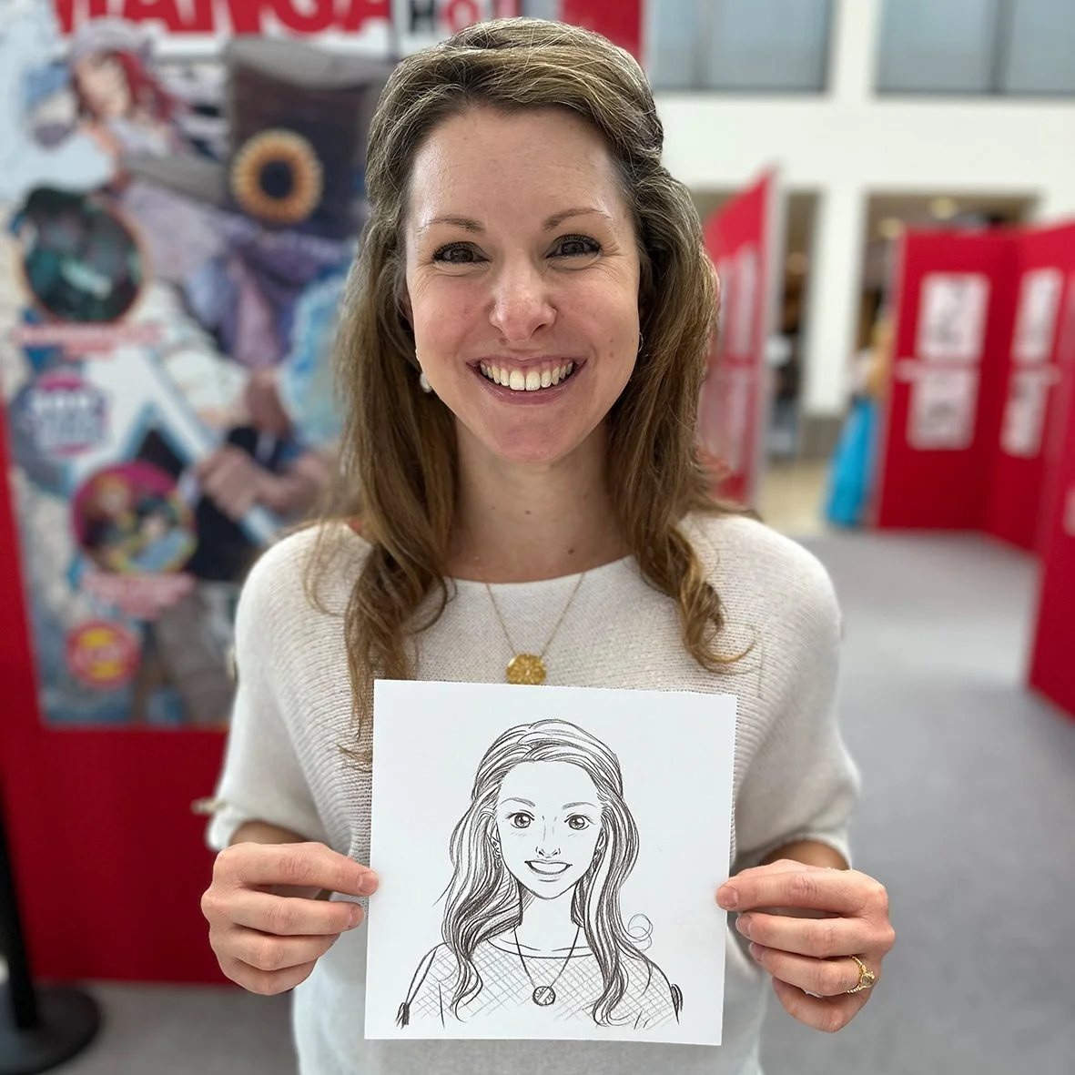 Manga Live Portraitzeichnung Christina Plaka