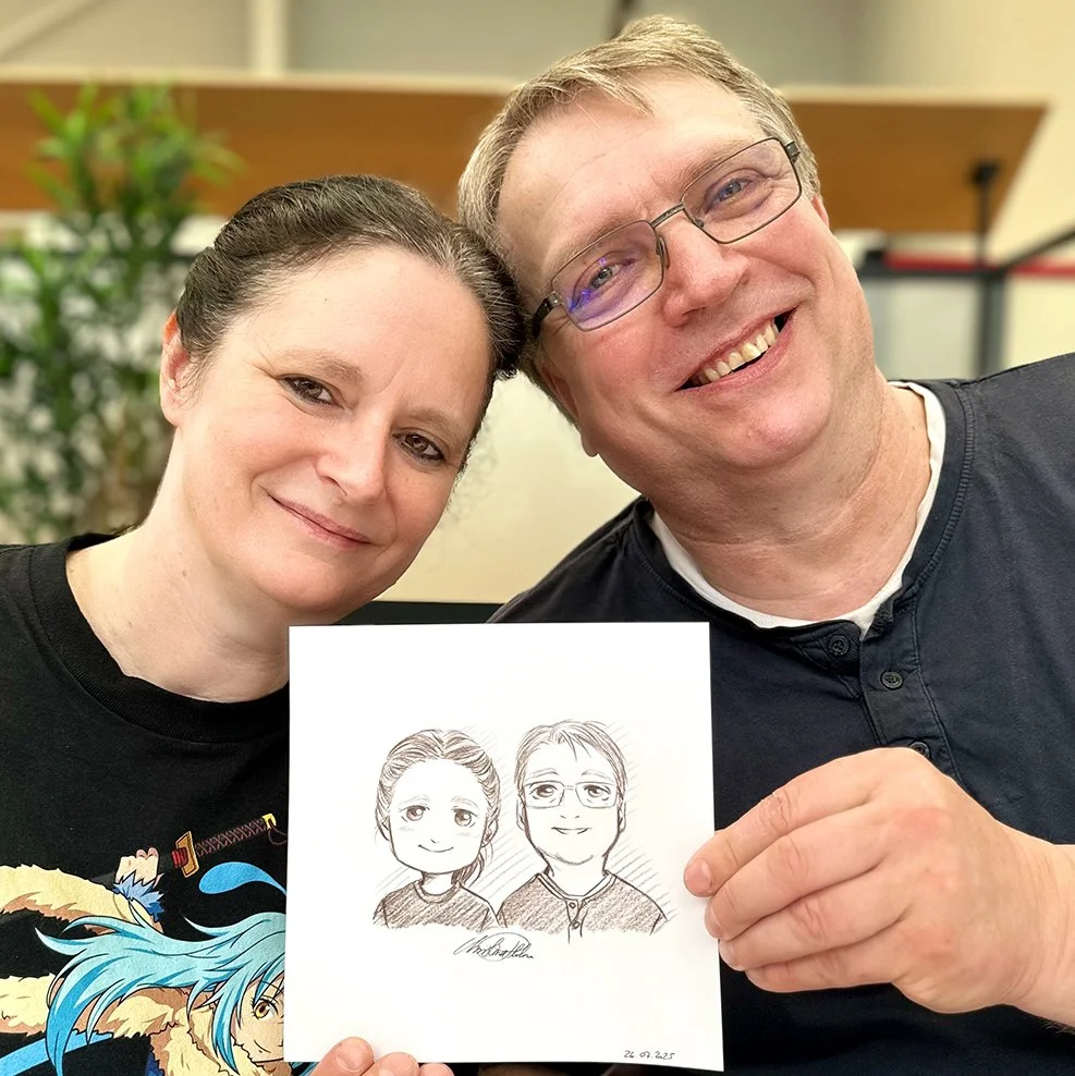 Manga Live Portraitzeichnung Christina Plaka