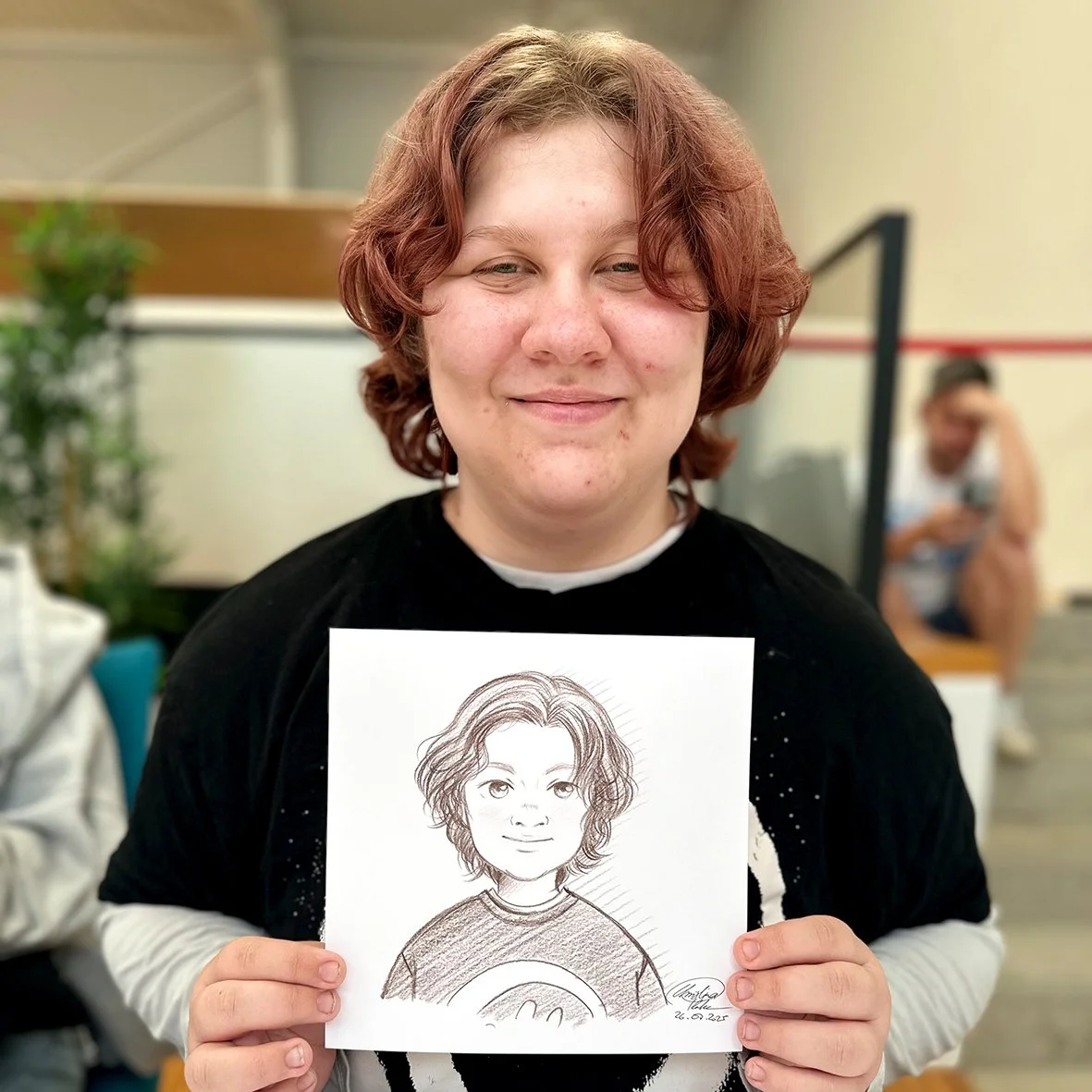 Manga Live Portraitzeichnung Christina Plaka