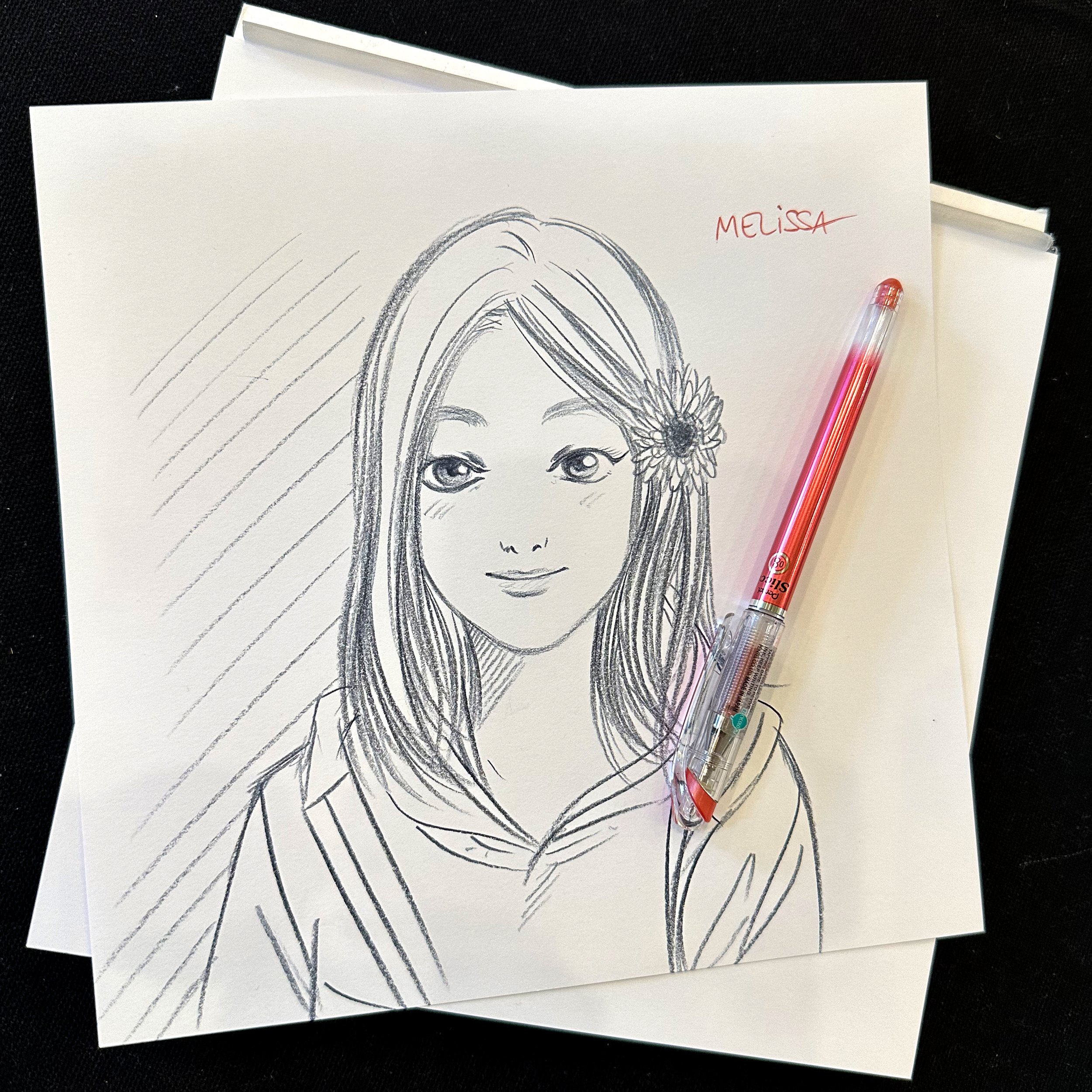 Manga Live Portraitzeichnung Christina Plaka