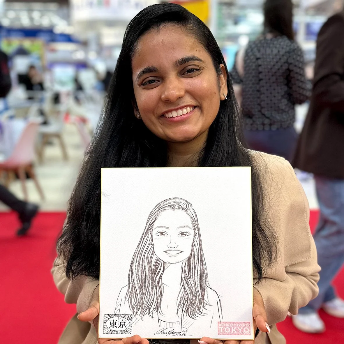 Manga Live Portraitzeichnung Christina Plaka