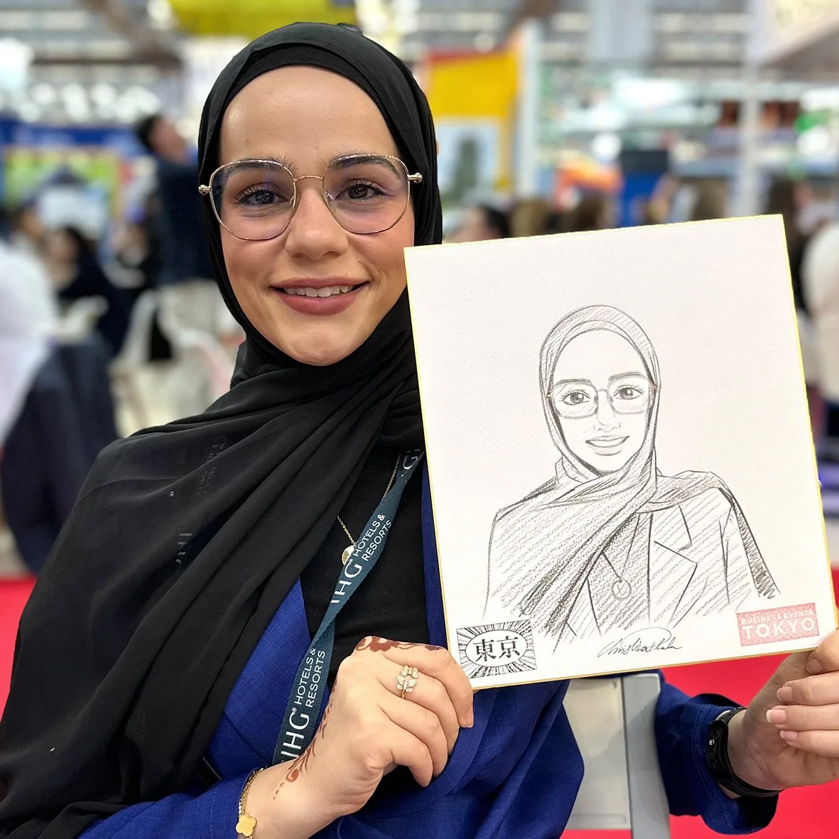 Manga Live Portraitzeichnung Christina Plaka IMEX