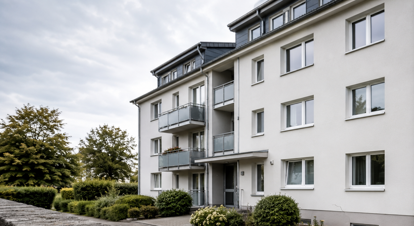 Mehrfamilienhaus für regelmäßige Gebäudeinspektionen im Auftrag von Hausverwaltungen