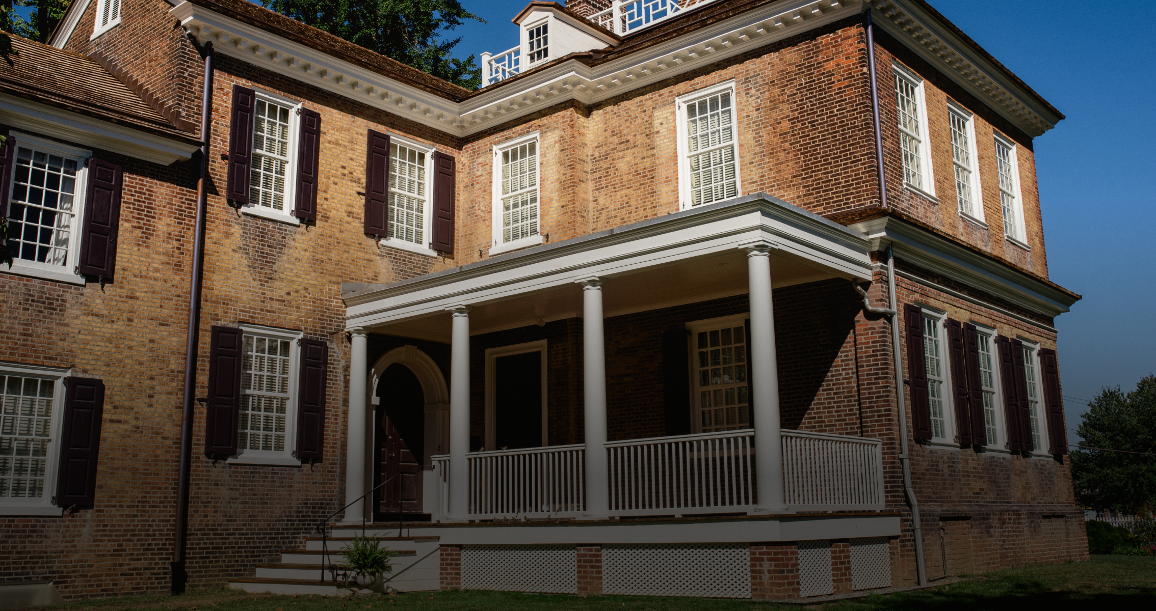 CIRCA 1772 PIAZZA  
 Restoring a colonial porch with the original brick piers  
Recipient of the 2021 Preservation Achievement Grand Jury Award by the Preservation Alliance. 

Made possible by the Pennsylvania Historical and Museum Commission (PHMC)