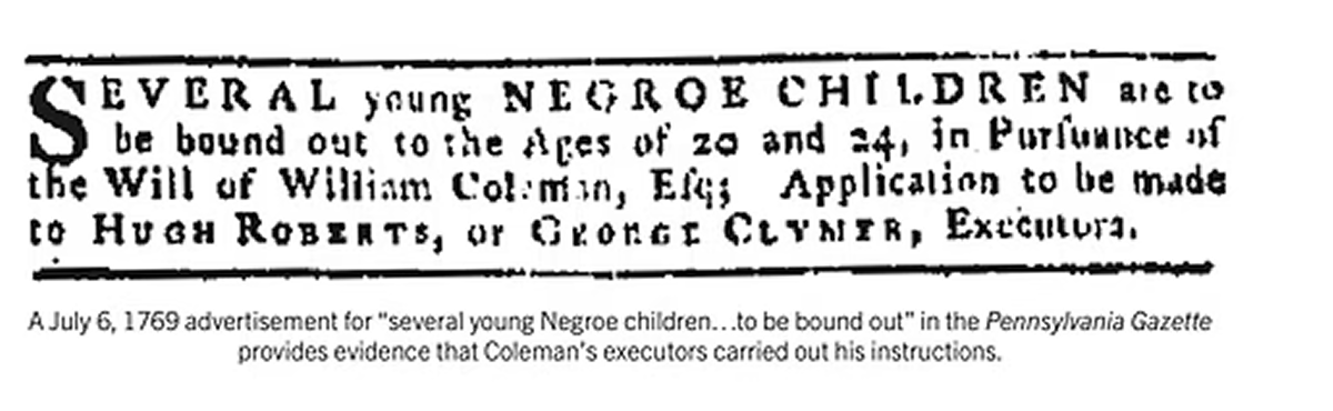 William Coleman slavery