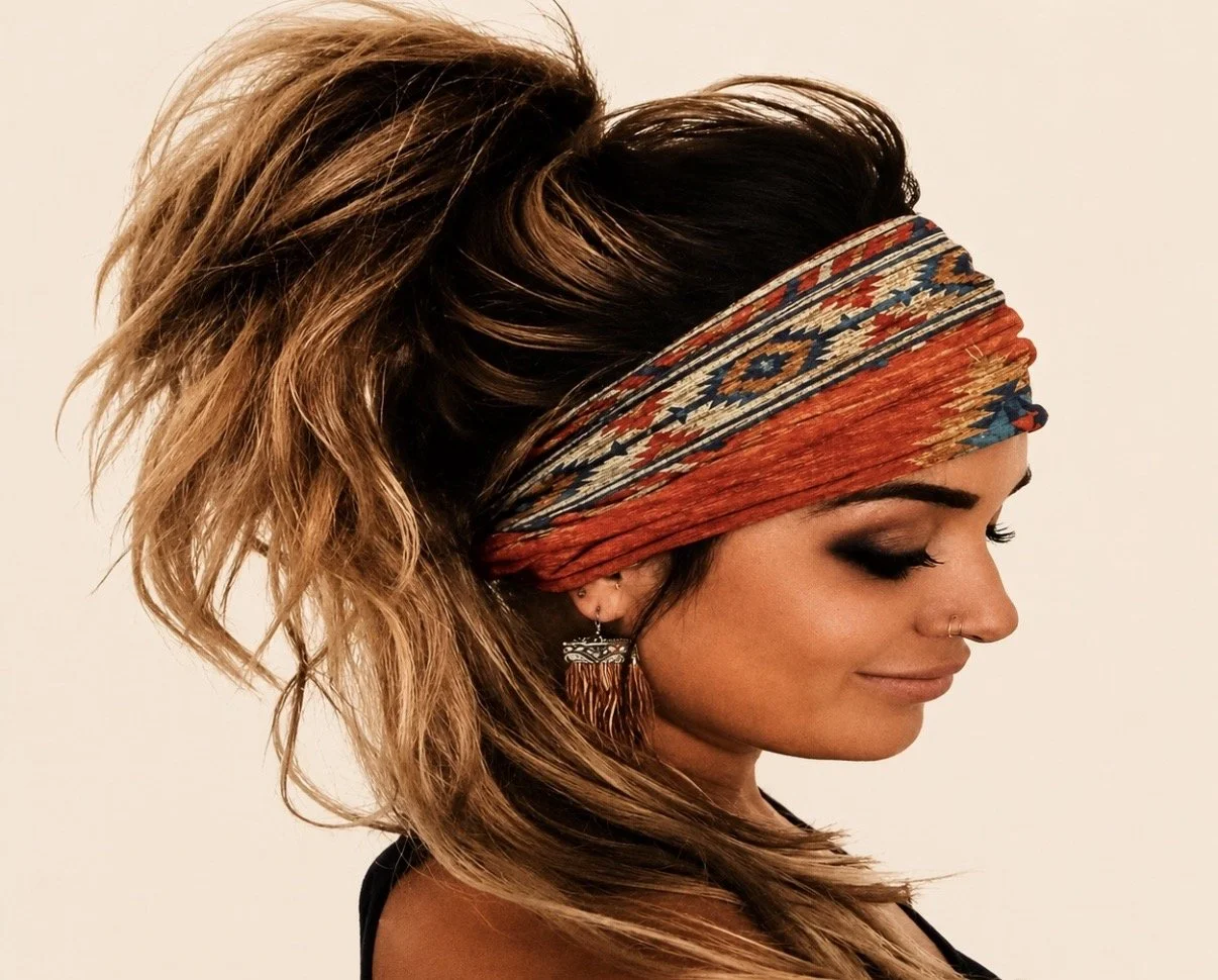 Ethnic Vintage Wide Headband