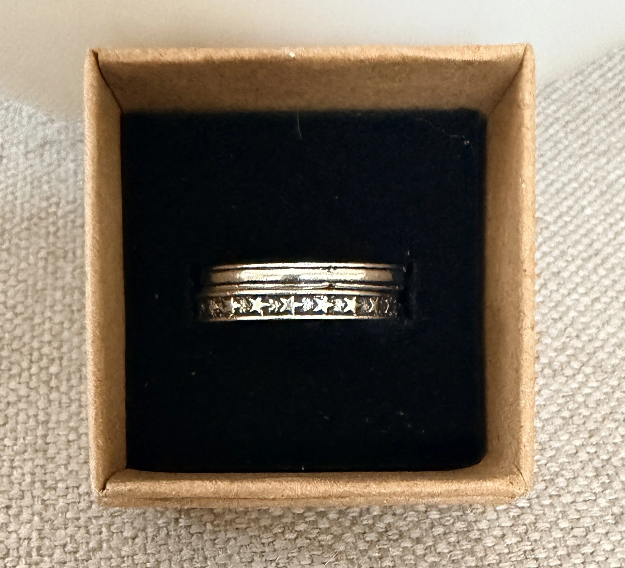 Double Stacked Star Ring