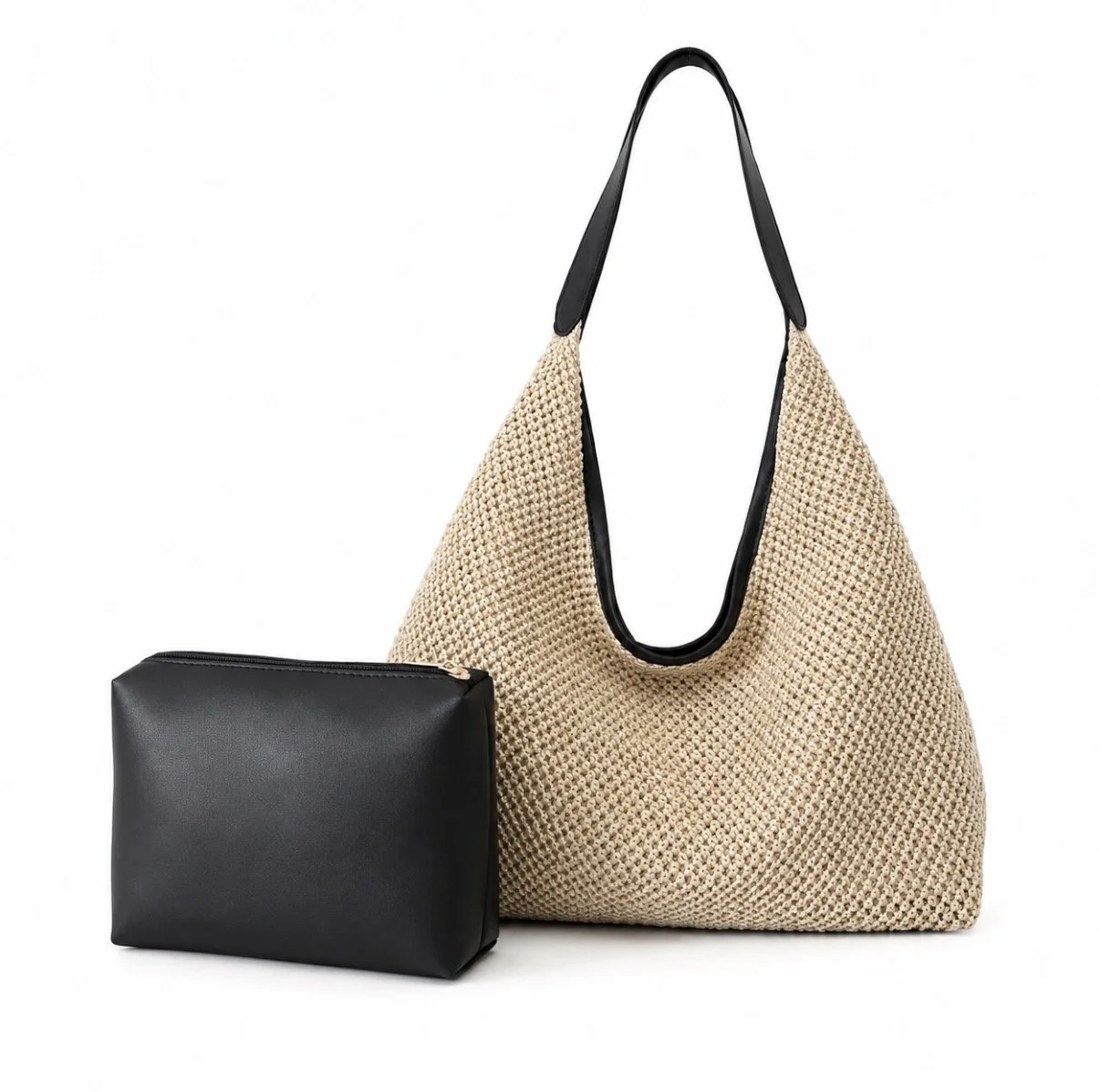 Casual Hollow Out Woven Shoulder Bag