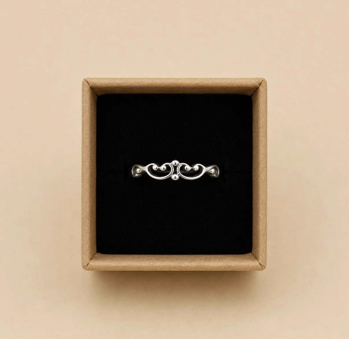 Boho Scroll Ring