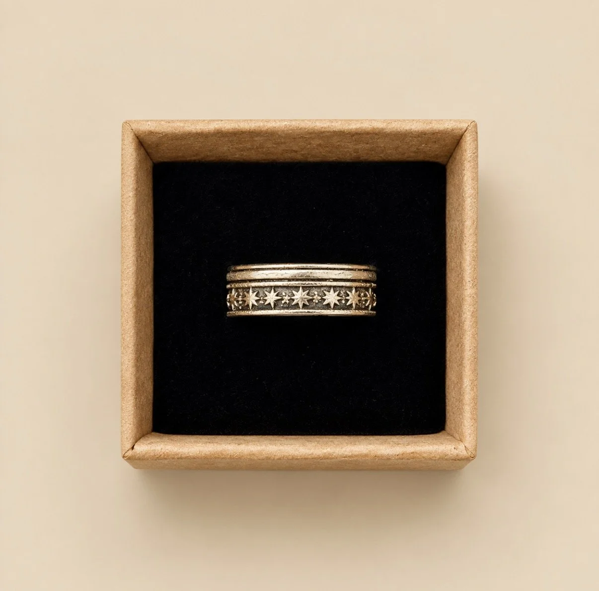 Double Stacked Star Ring