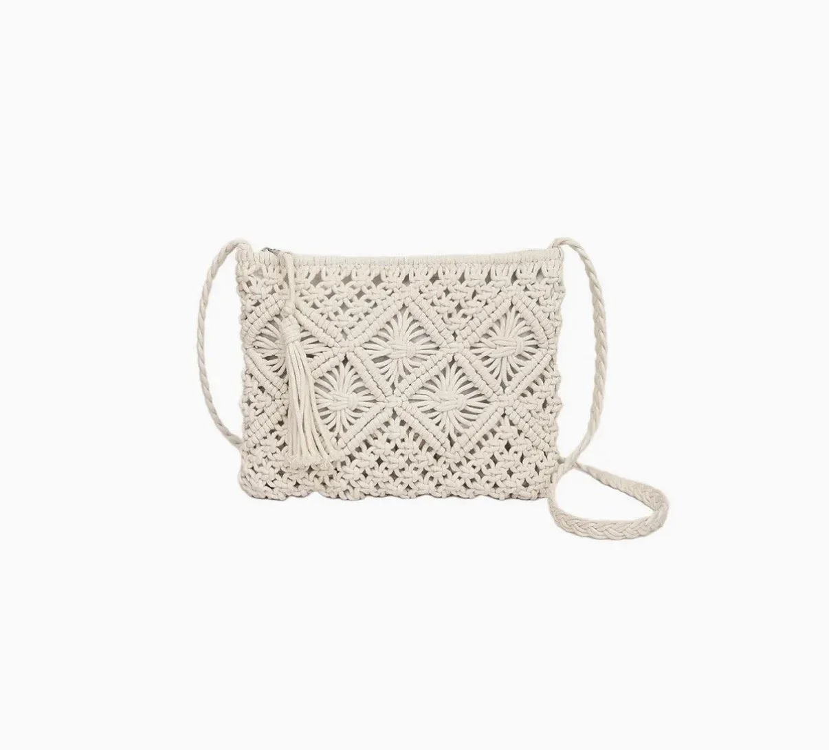 Woven Bohemian Tassel Crochet Shoulder Bag