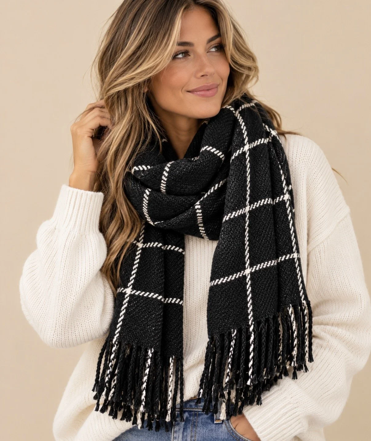 Plaid Winter Scarf