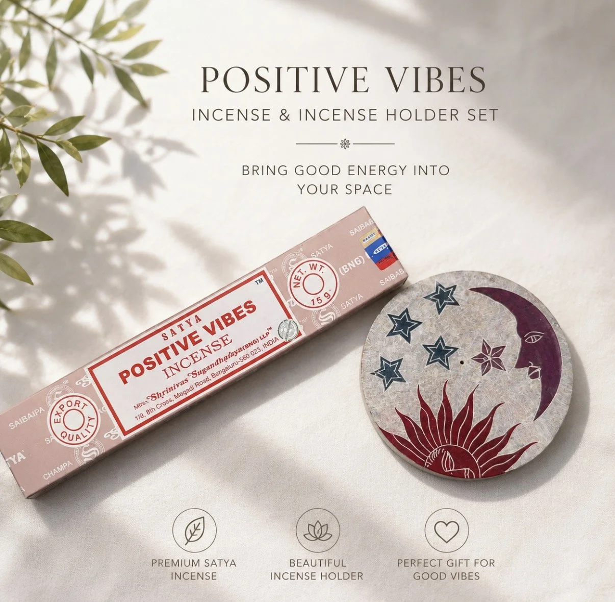 Sun Moon Stars Incense Package