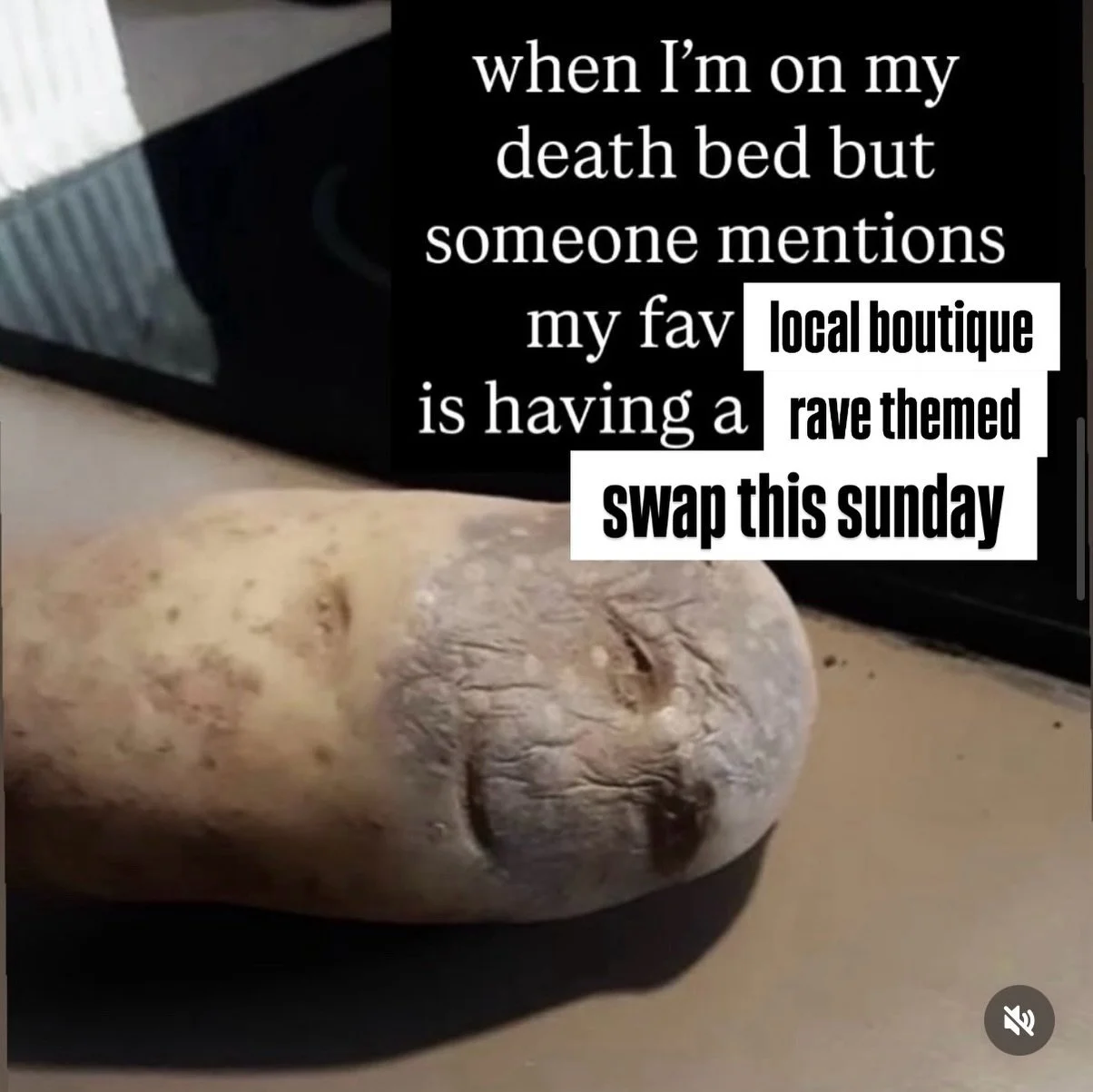 happy meme monday Bruja besties we&rsquo;re hosting a rave theme swap so you can get your fits ready for festival szn! Share with your rave squad so they can comb thru their closet! #labikinibruja #clothingswap #tucsonthrifters #ravebabe #festivalfas