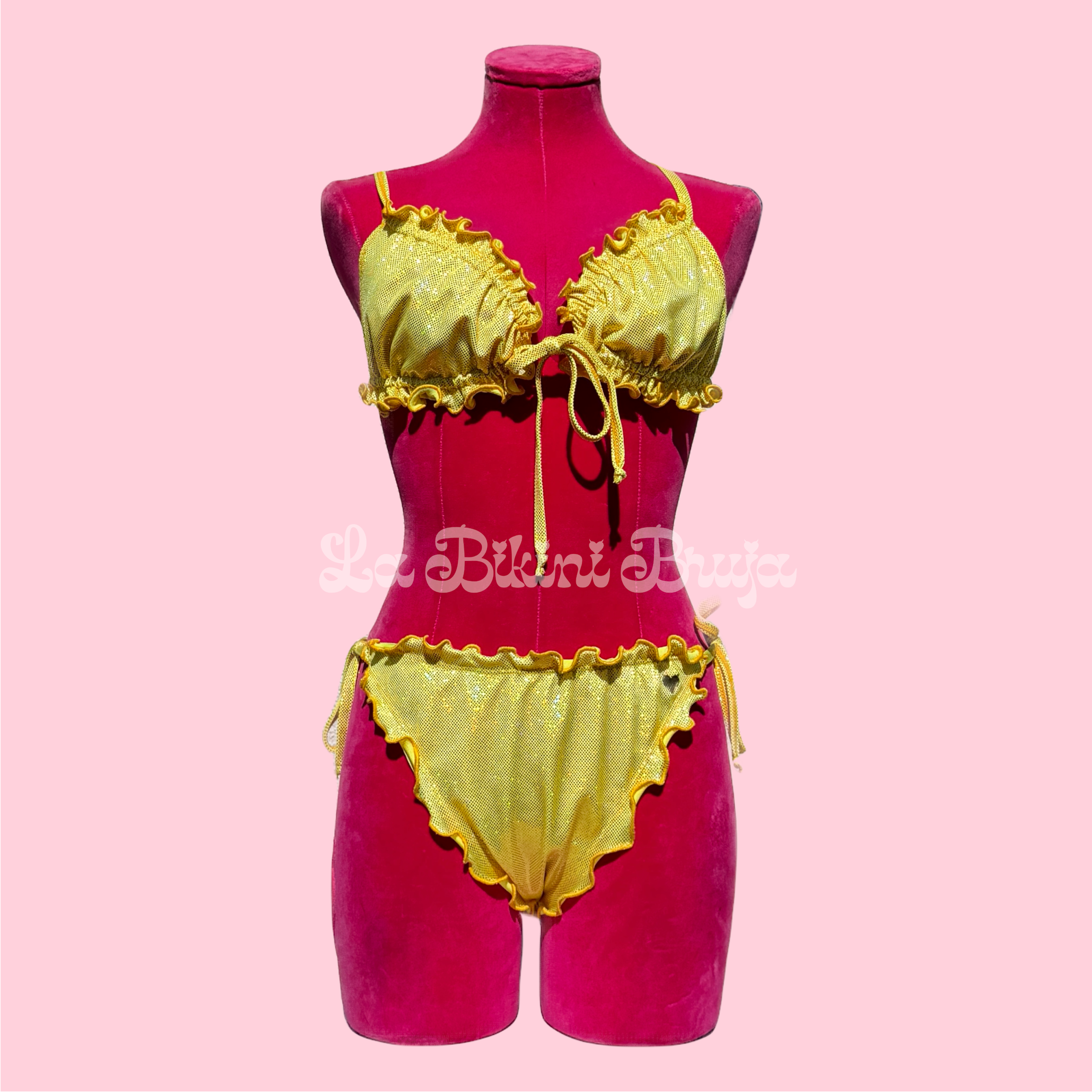 Sunshine Yellow Ruffle Bikini