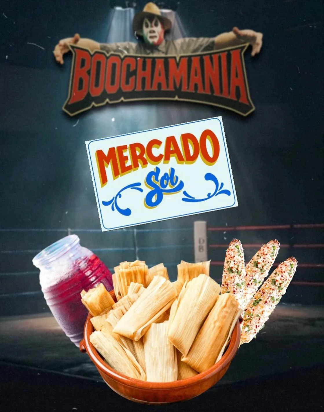 Mercado Sol is back by popular demand ONLY at BOOCHAMANIA 🇲🇽

If you miss having authentic Mexican street food at the farmers market, this is your chance to relive the glory days - Gabriella&rsquo;s signature tamales, elote, and agua fresca all awa