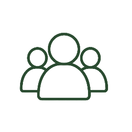 Icon of three people representing a group or team.