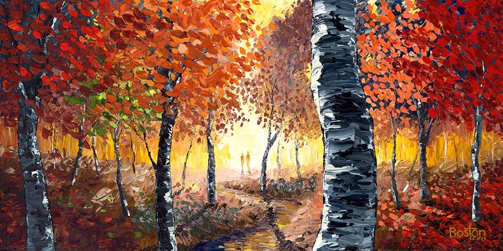 As-Long-as-Im-With-You-oil-painting-fall-trees-aspens-couple-people-walking-36x18 Eric Boston.jpg