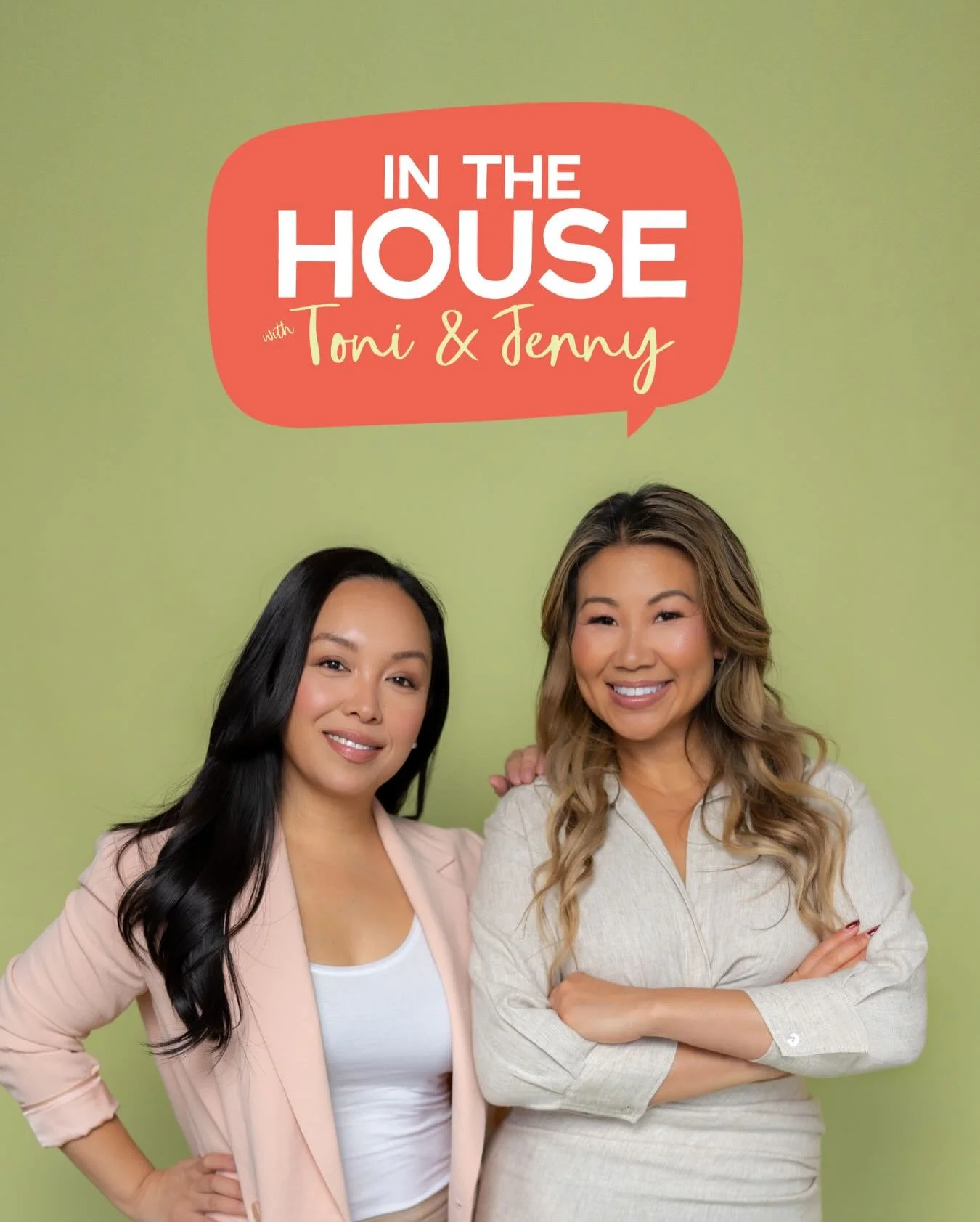 Earlier this year, I completed the full rebrand for @inthehousepodcast! As Jenny &amp; Toni prepare to relaunch the podcast into a whole new era, I wanted to share a little behind-the-scenes look at where we started.

I originally created the brandin
