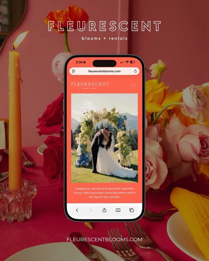 Say hello to the all new &amp; beautiful @fleurescent.blooms website! 🌸🌺🌼 

Jess and the team at FLEURESCENT are celebrated across the Sea to Sky for their bold, vibrant, and unmistakable floral designs. Their work deserved a digital space that re