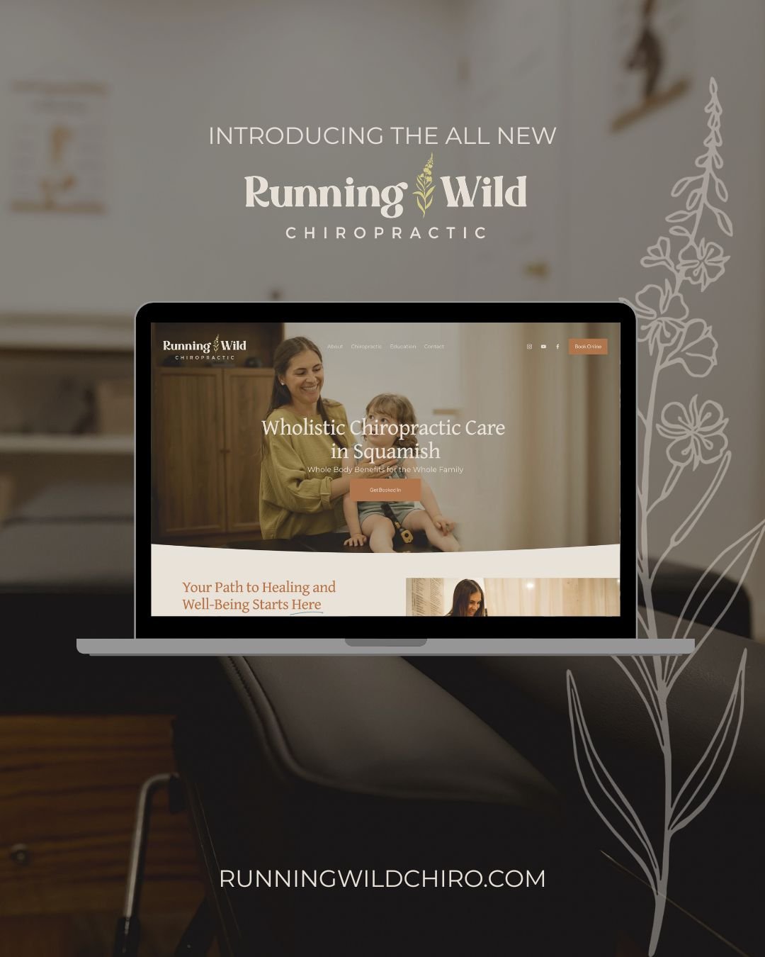 Bringing both the brand and website refresh to life for @dralysstridsland opened the door for a fresh, cohesive creative direction to fully emerge.

The fireweed motif was thoughtfully woven throughout the site, complemented by a colour palette that 