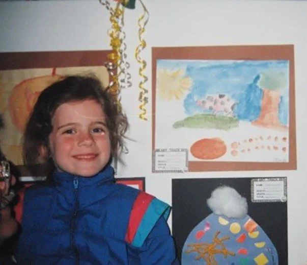 You could say not much has changed.✨ From my first &lsquo;art show&rsquo; to my most recent.✨This is the girl behind the paint brush or computer (depending on the day), who still loves to get creative every day.