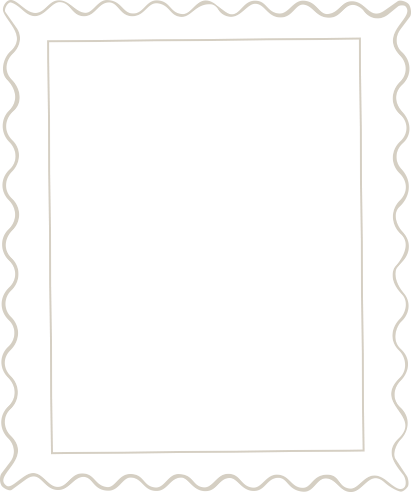 A decorative blackboard with a black background, white border, and blank space for writing or drawing.