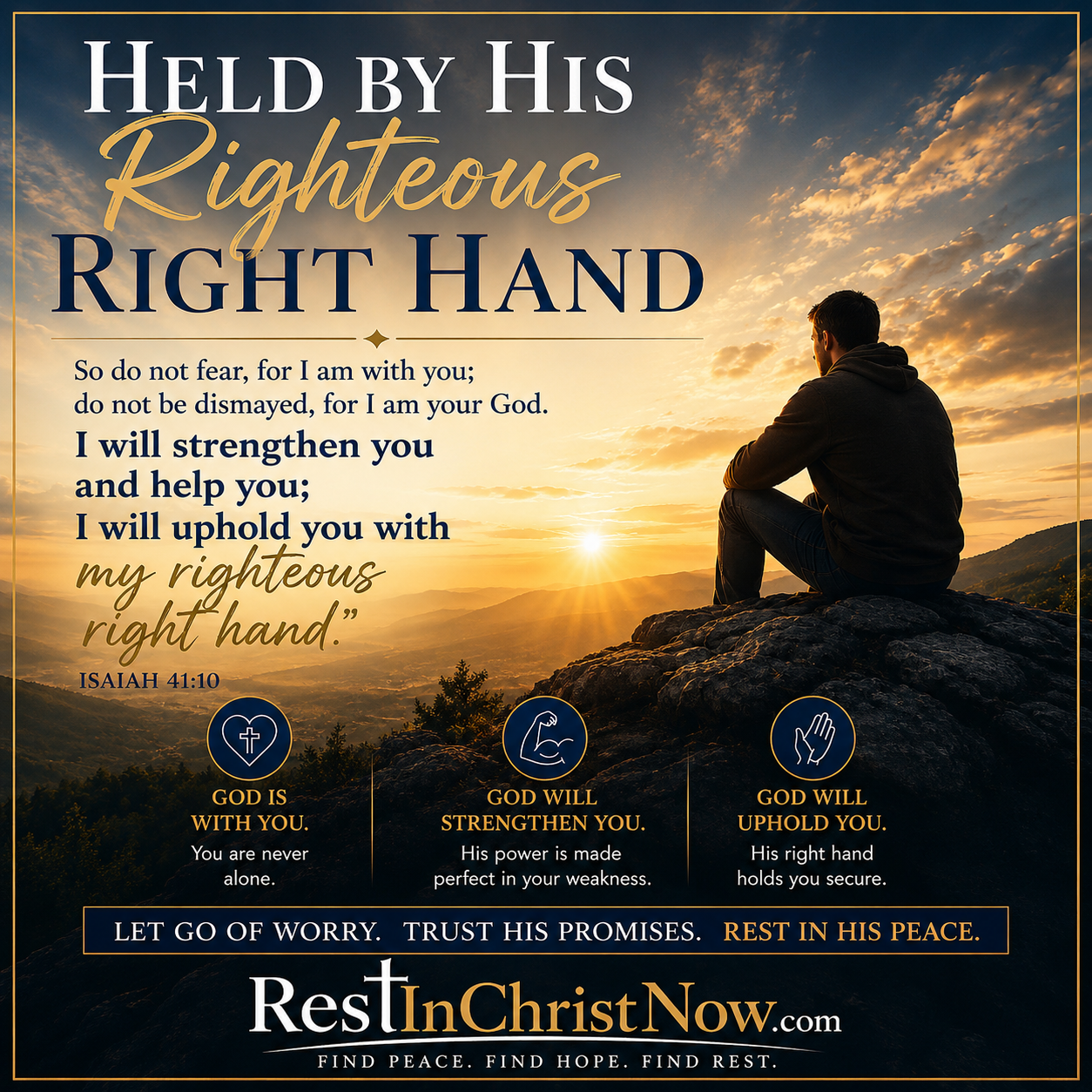 Held by His Righteous Right Hand - Finding Peace When Life Feels Overwhelming