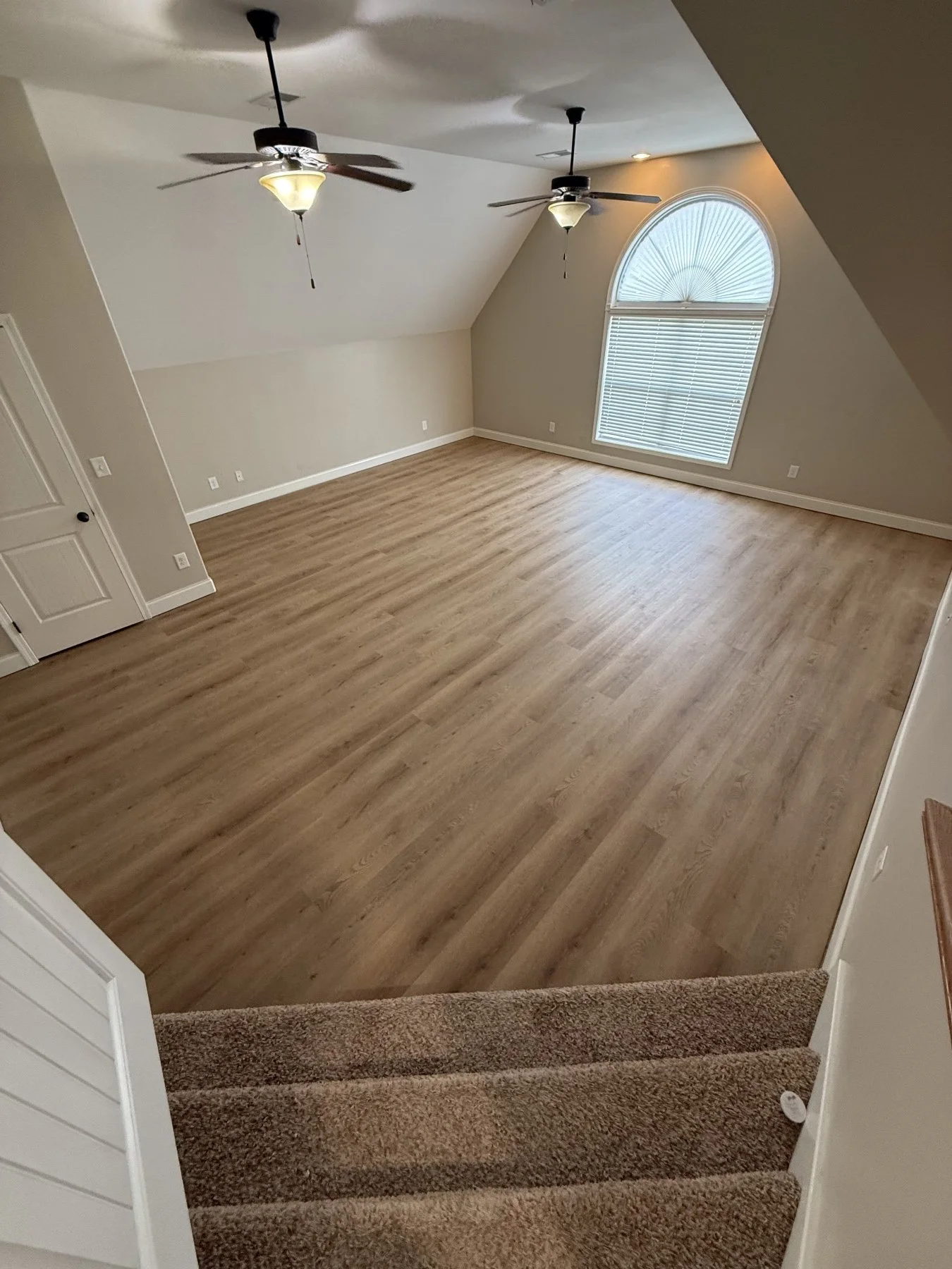LVP flooring installation in a bonus room, Clarksville TN
