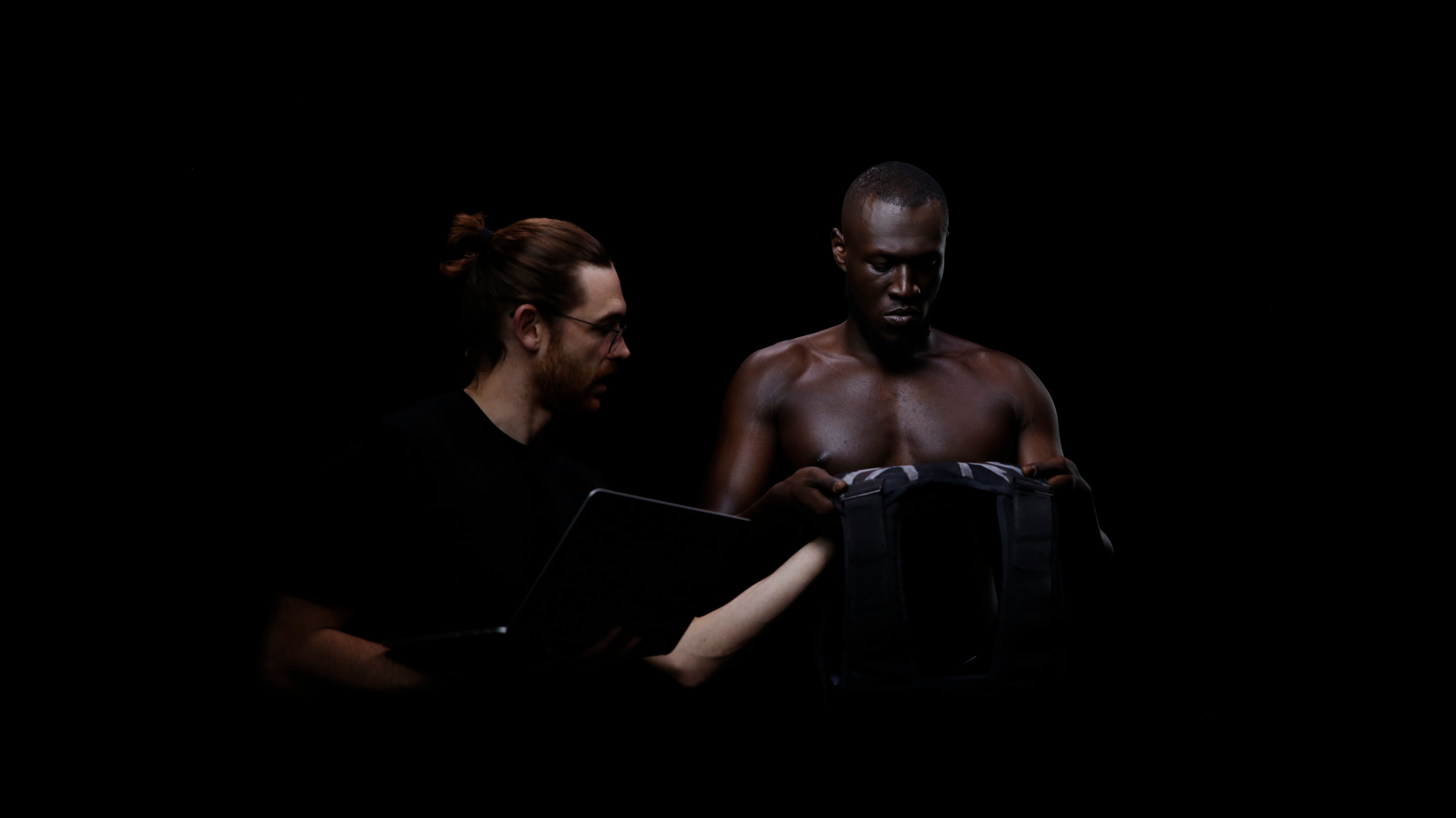 Stormzy campaign shoot for the Brit Awards performance, directed by creative director Ben Newbury.
