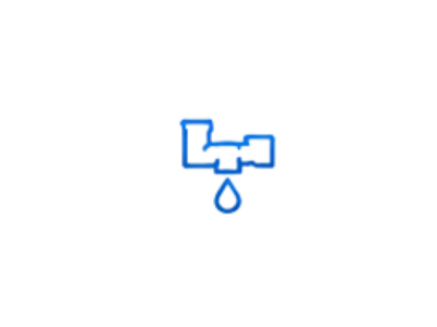 A cartoon illustration of a faucet dripping water into a sink.