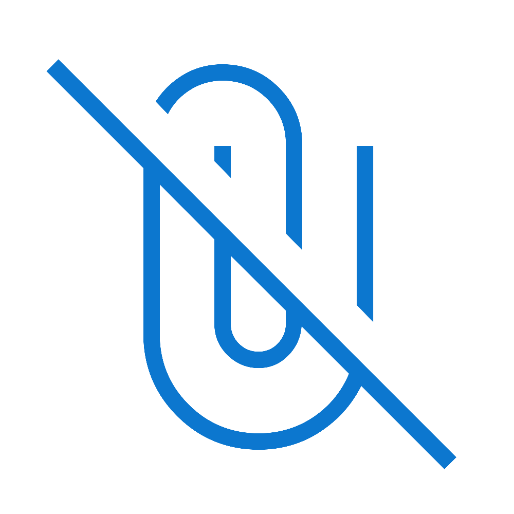 No sound icon with a blue line crossing out a speaker symbol.