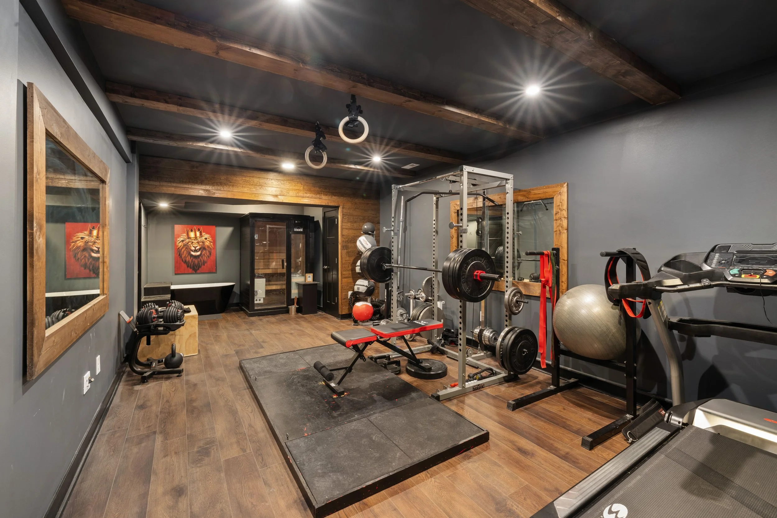 home gym and equipment