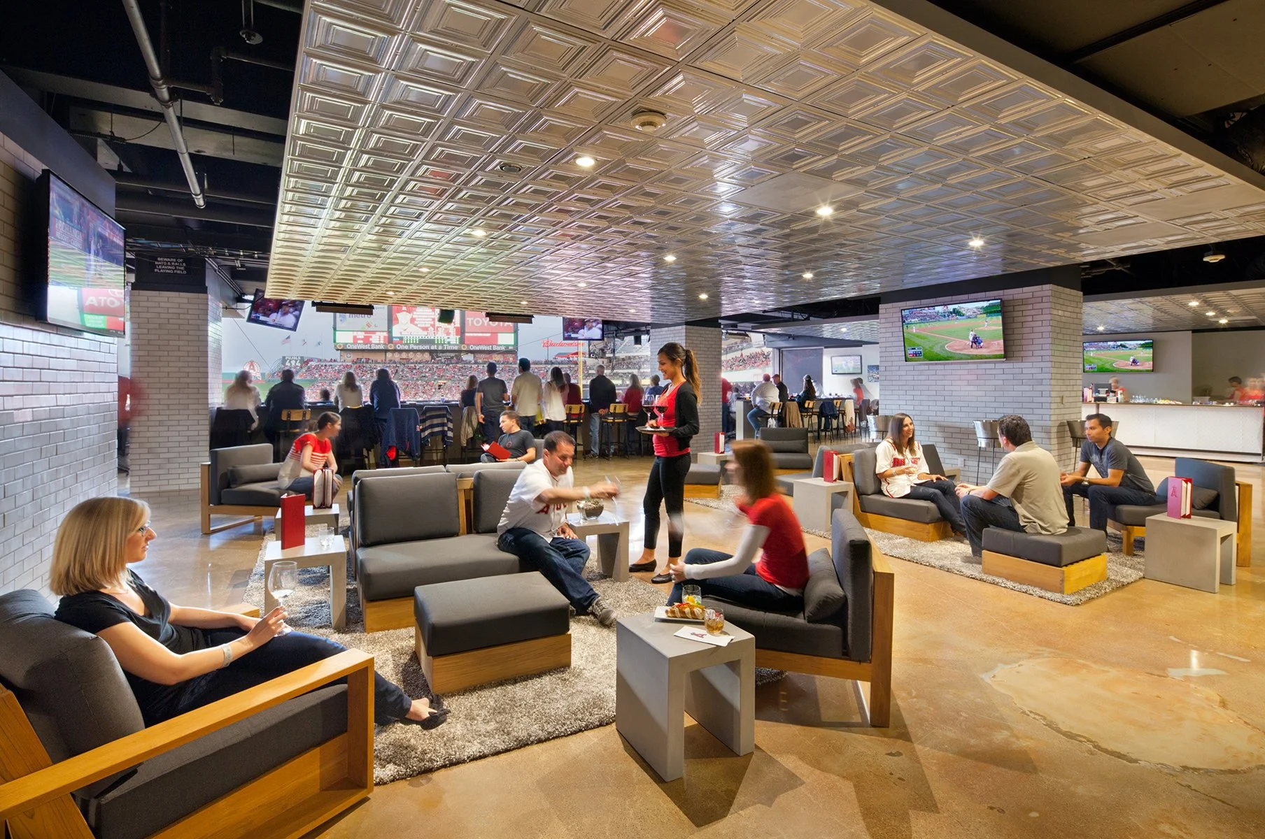 Dining area at Halo Angel Stadium