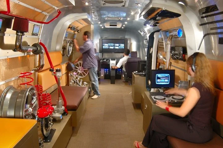 Interior of the the Scion Mobile Lounges