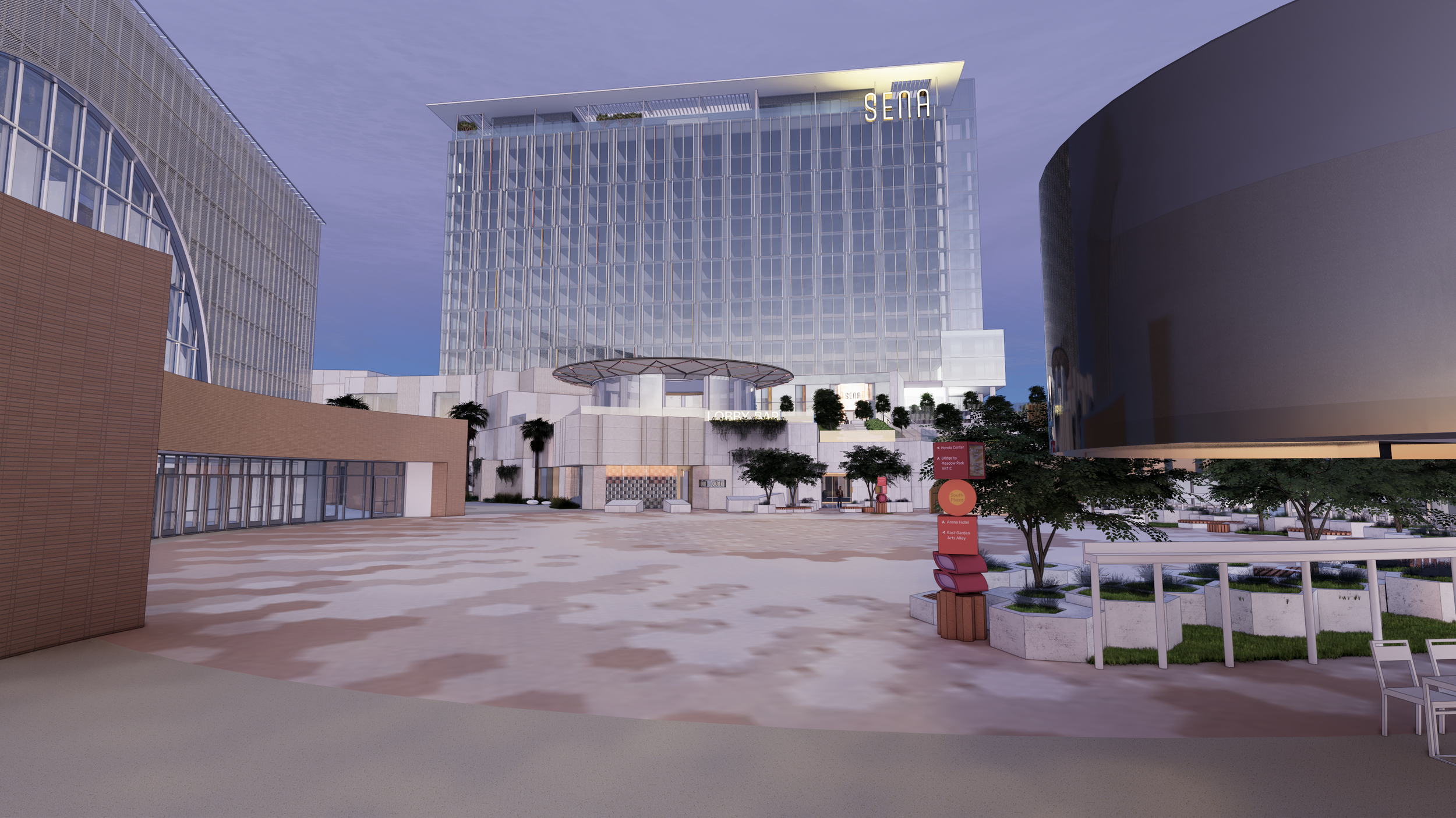 Exterior design of Sena Hotel 