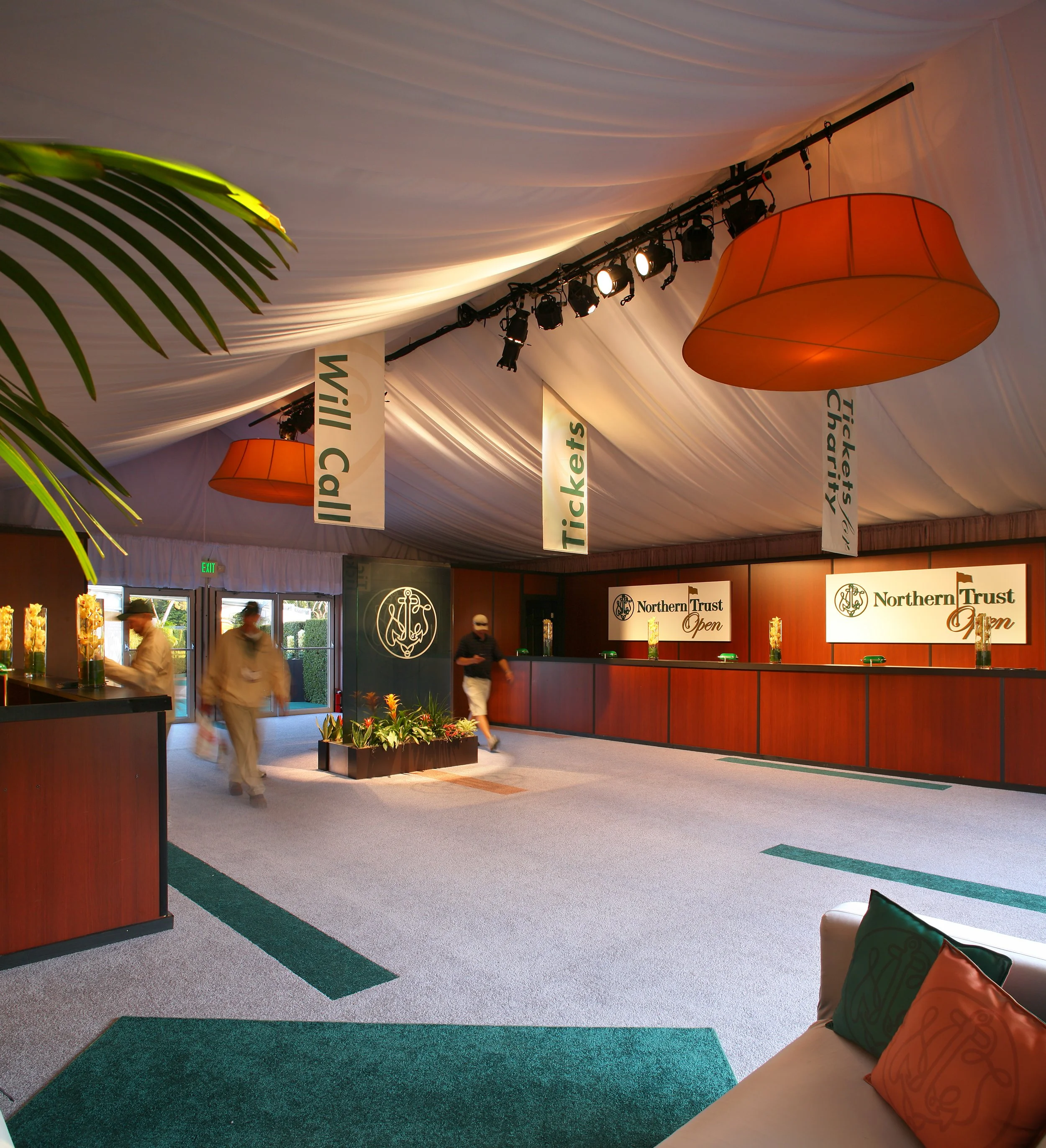 Interior view of the PGA Northern Trust Open