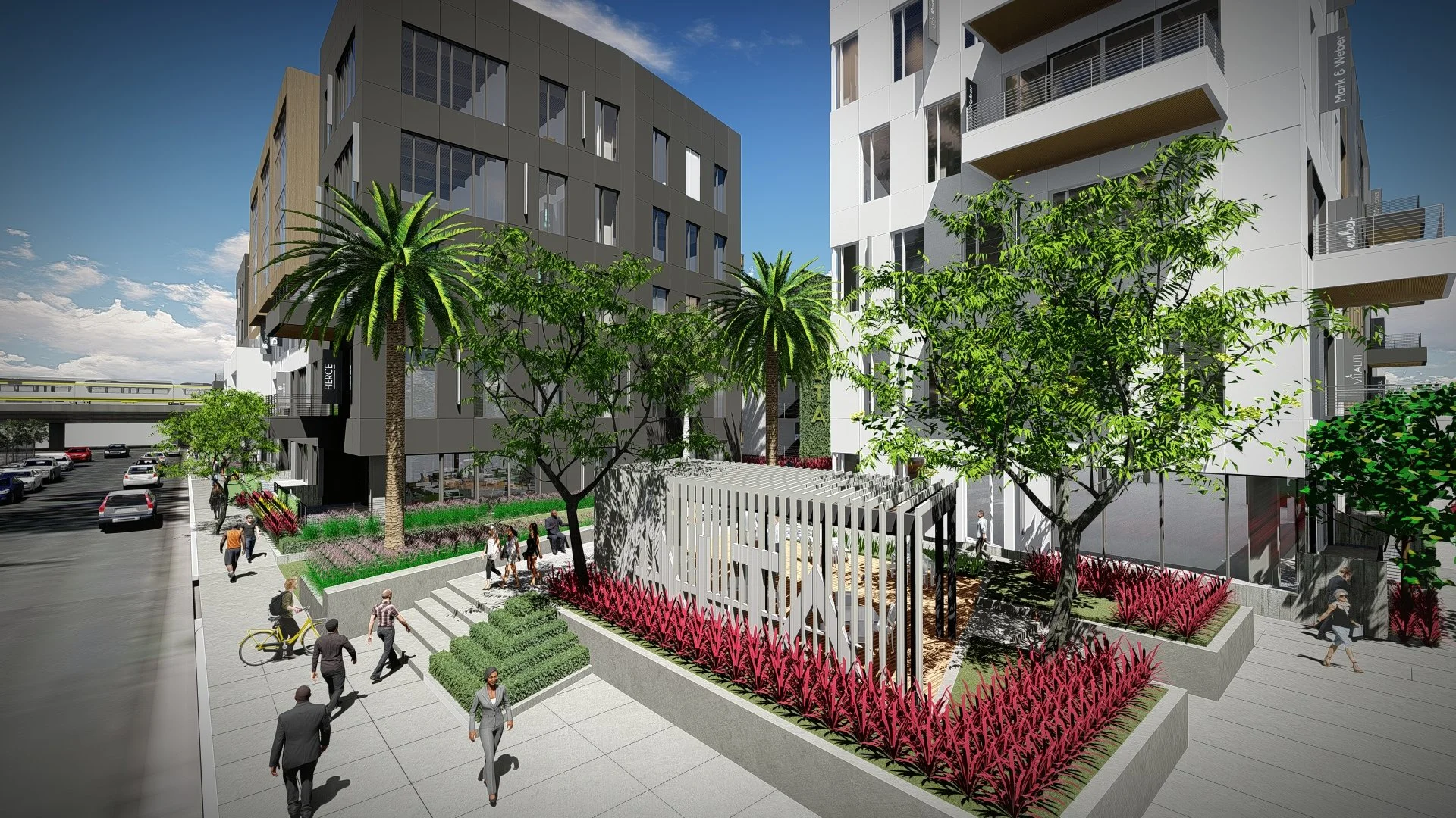 Digital Rendering of exterior of Alta Oficina