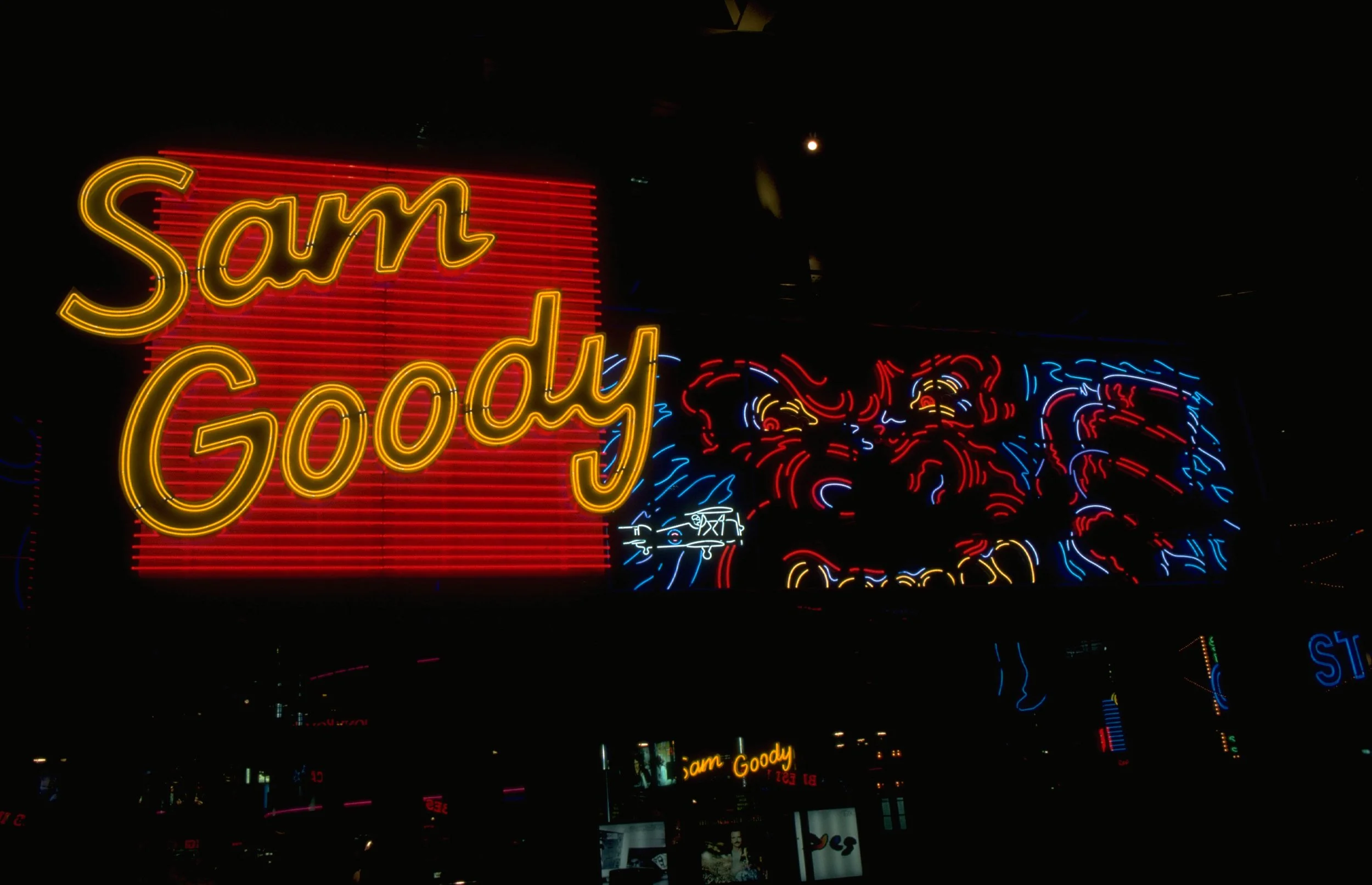 Neon sign at the Universal CityWalk 
