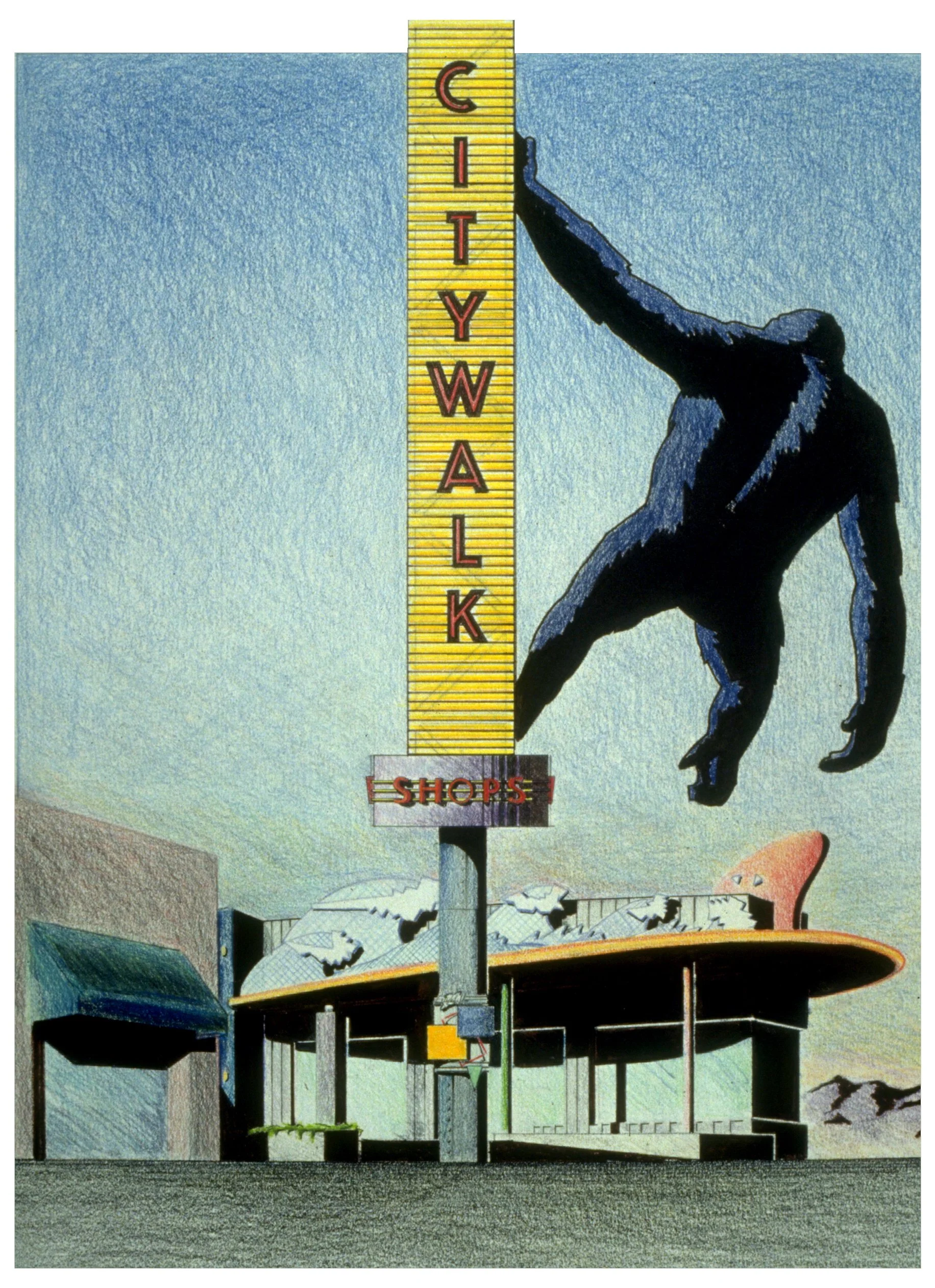 Concept drawings for the Universal CityWalk