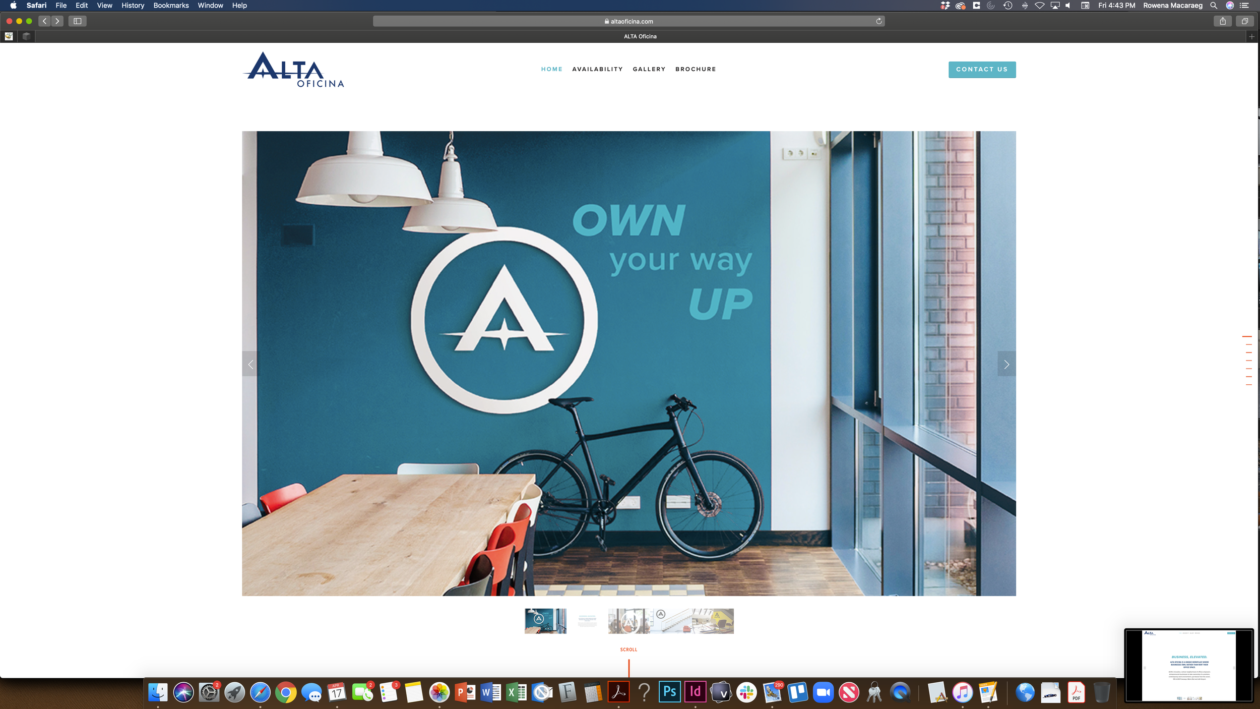 Alta Oficina website page