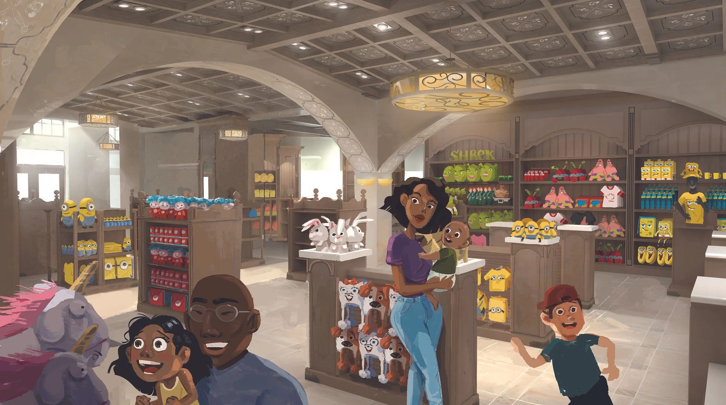 Interior View of Universal Studios Animation Store 