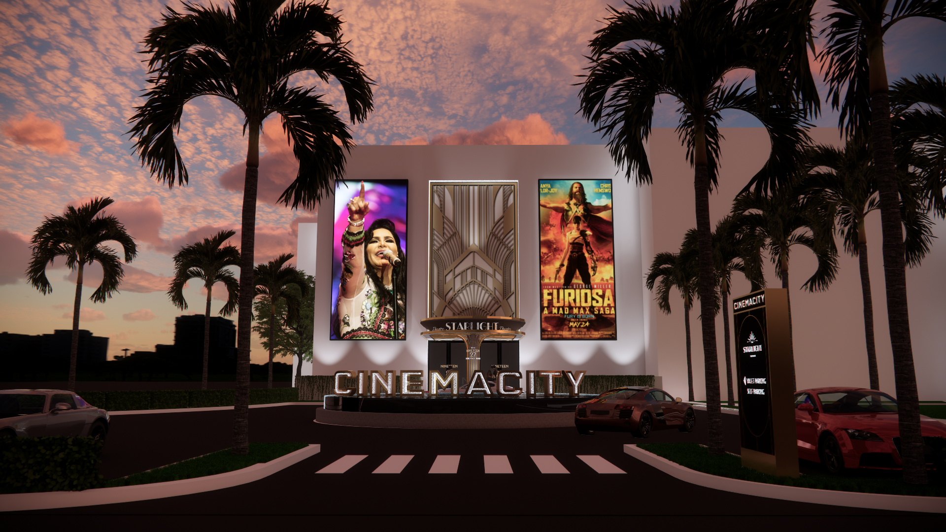 The exterior of Cinemacity Starlight Theatre at Marina Mall