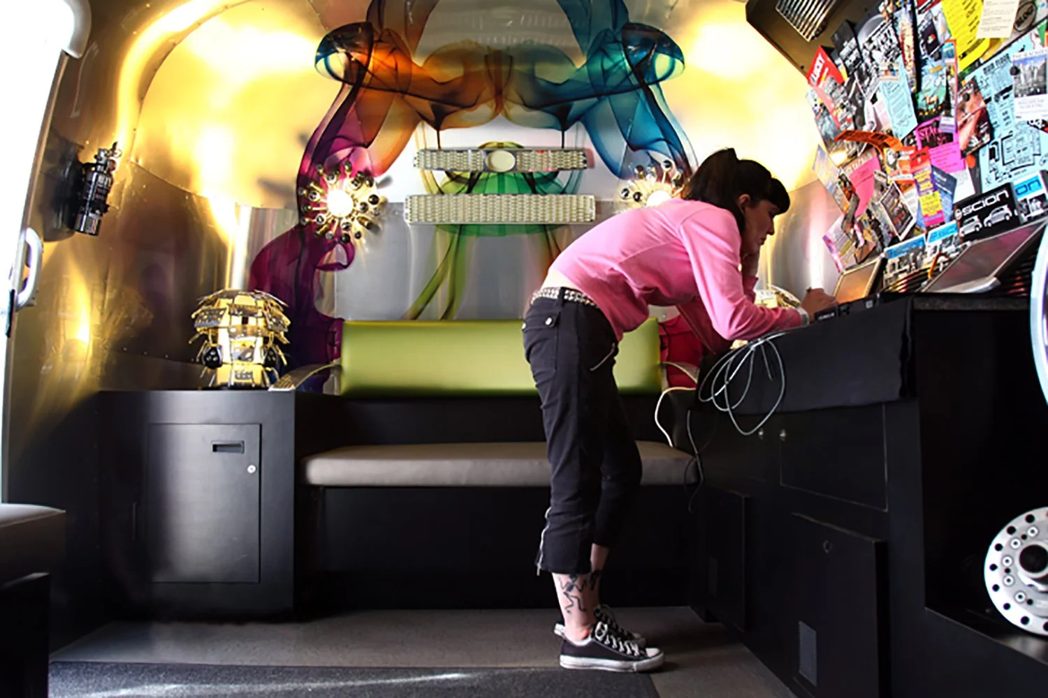 	Interior of the the Scion Mobile Lounges