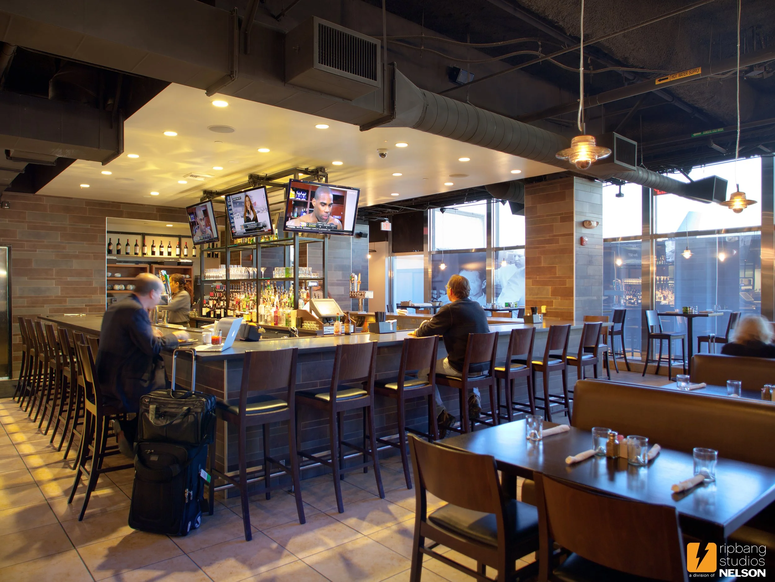 Interior of Wolfgang Puck Express